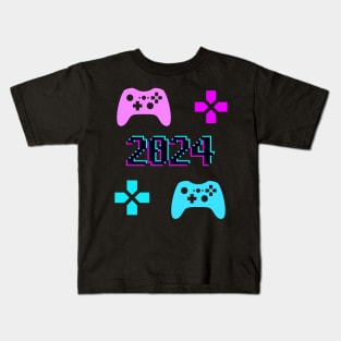 2024 - Gamers - Celebration - New Years - Birthday Kids T-Shirt